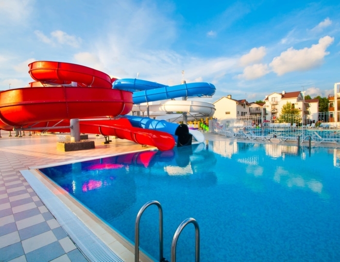 Горки в бассейне - Пансионат ФЕЯ-2 SUNBEACH RESORT